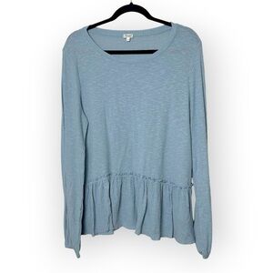 Kismet Blue Long Sleeve Top L
